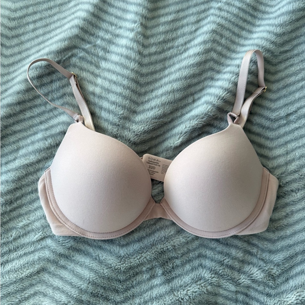 Women's Cream Push-up Bra